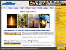 Tablet Screenshot of praxis-jugendarbeit.de